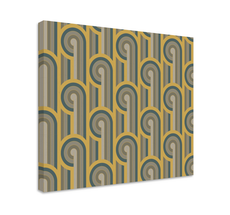 Geometrical form "Art Deco" elegant canvas - TenStickers