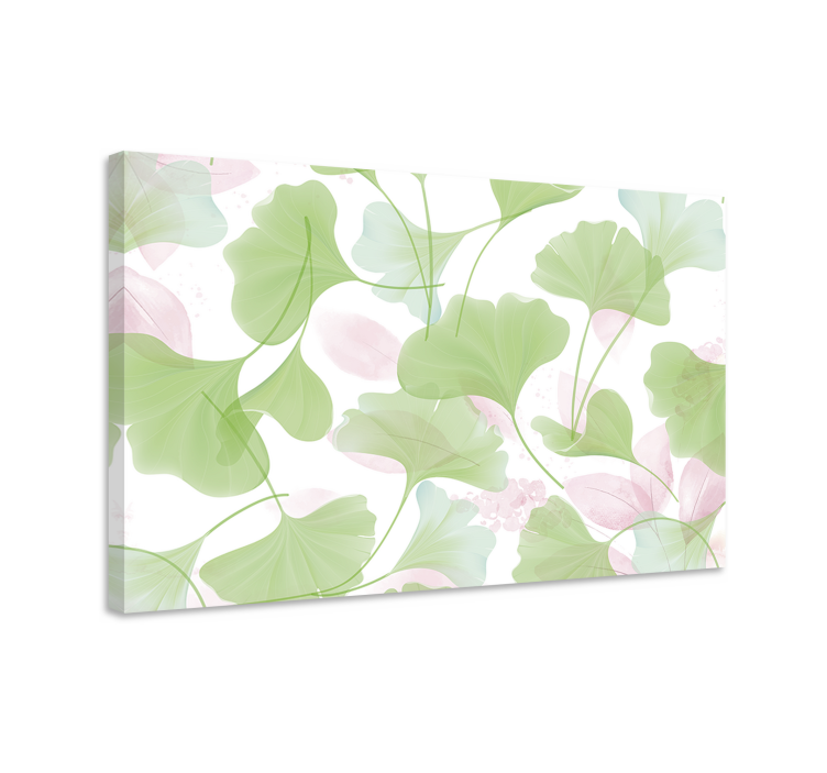 Glamour ginko leaves Plant canvas prints - TenStickers