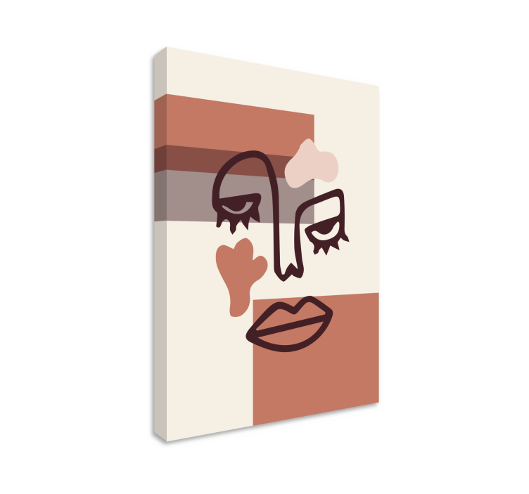 Abstract wall art 1 abstract face artwork - TenStickers