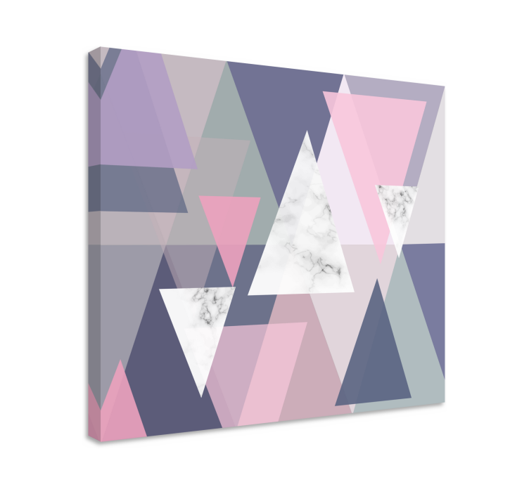 Geometric canvas abstract triangular patterns - TenStickers