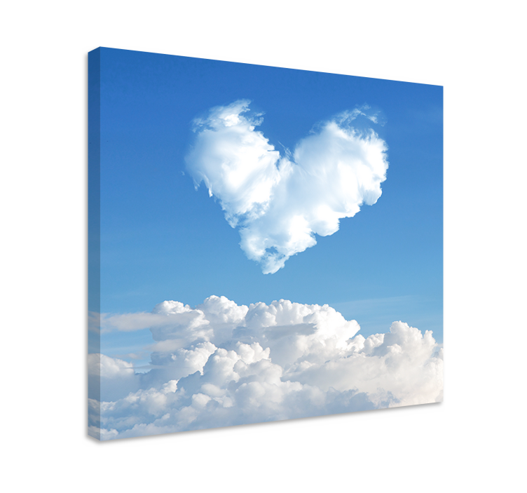 Sky Heart  Photography  landscape canvas - TenStickers