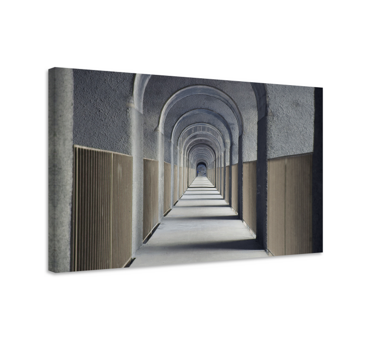 Cityscape wall art architectural arches view - TenStickers