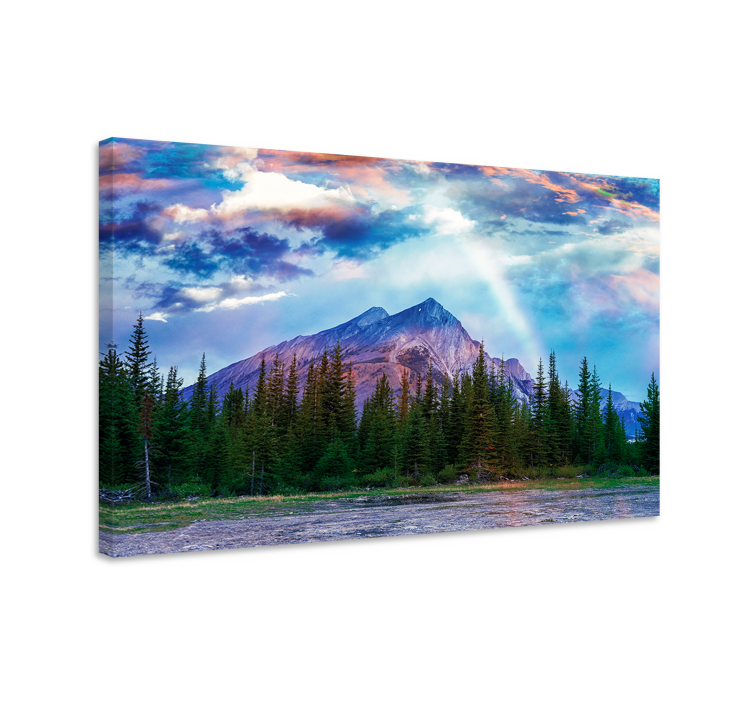 Landscape canvas majestic mountain vista - TenStickers
