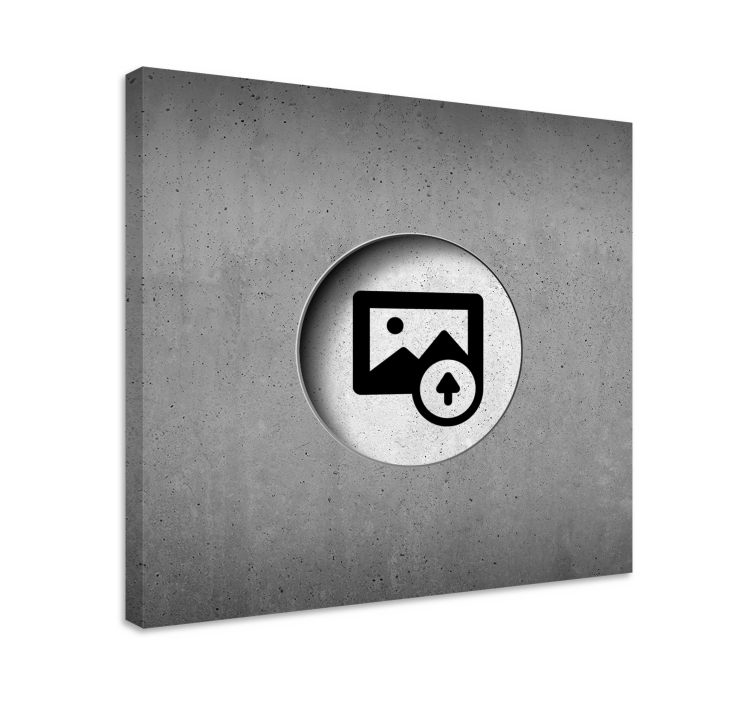 Raw concrete customizable personalised canvas - TenStickers