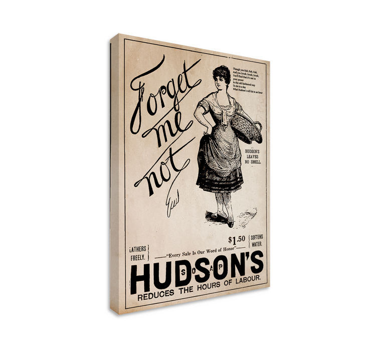 Vintage ad poster retro canvas - TenStickers