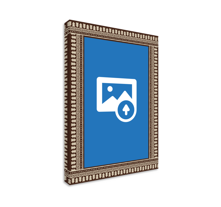 Custom photo bohemian frame personalised canvas - TenStickers