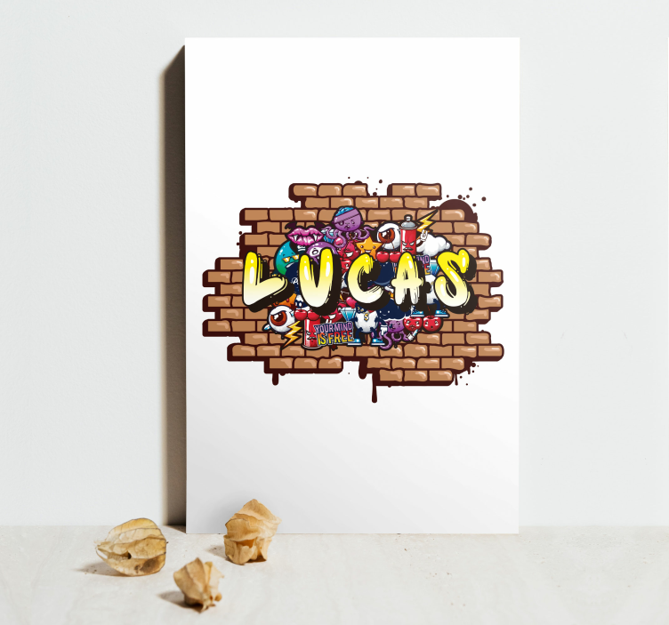 original custom graffiti childrens wall art canvas - TenStickers