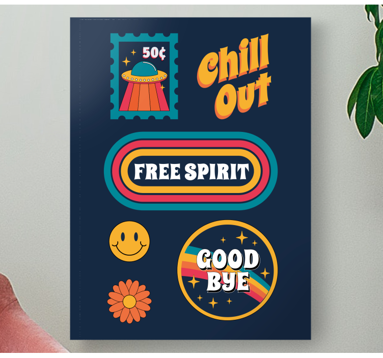 70's fun and chill canvas art prints - TenStickers