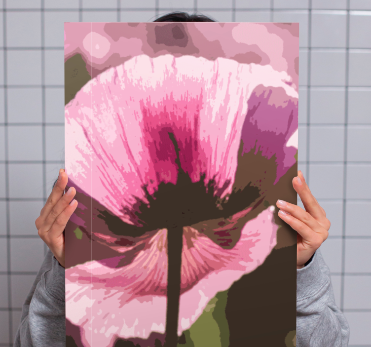 Abstract Blossom flower canvas - TenStickers