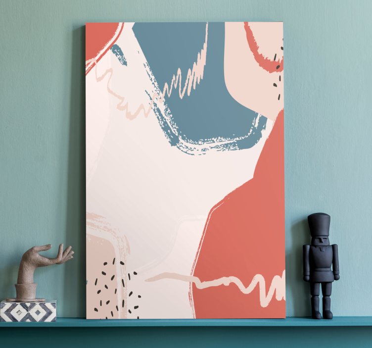 Abstract wall art forms canvas for living room - TenStickers
