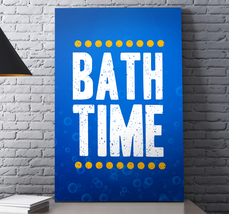 Bath time bathroom canvas art - TenStickers