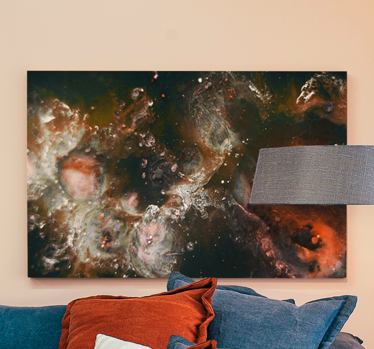 Beautiful view milky way landscape canvas - TenStickers