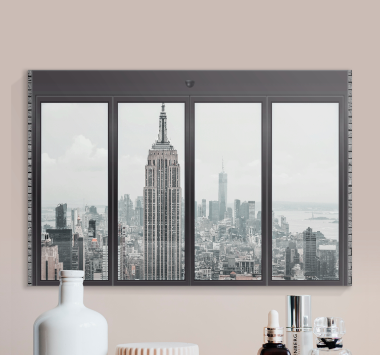 Big windows New York city canvas prints - TenStickers