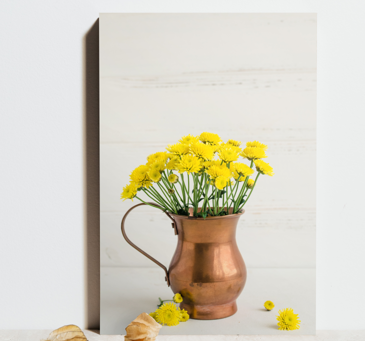 Jug with Yellow Flowers canvas - TenStickers