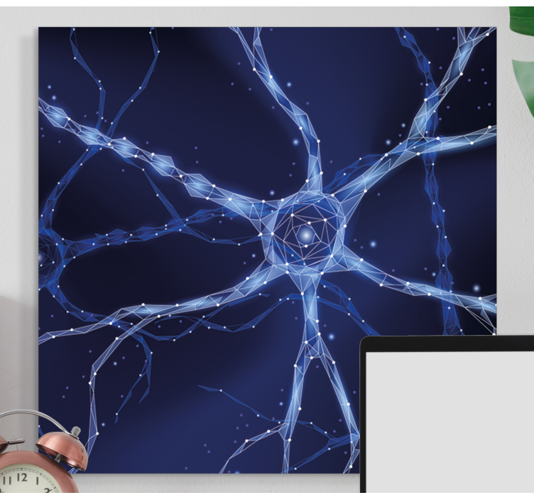 Brain neurons abstract canvas wall art - TenStickers