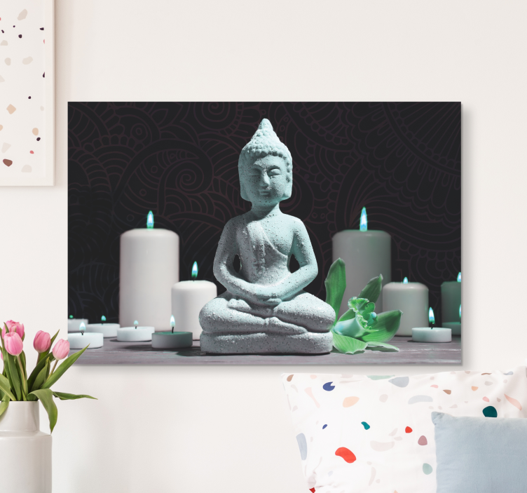 Buddha wall art buddha meditation artwork - TenStickers