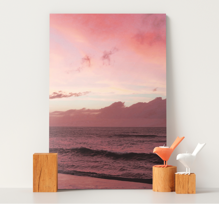 Colourful clouds aesthetic landscape canvas - TenStickers
