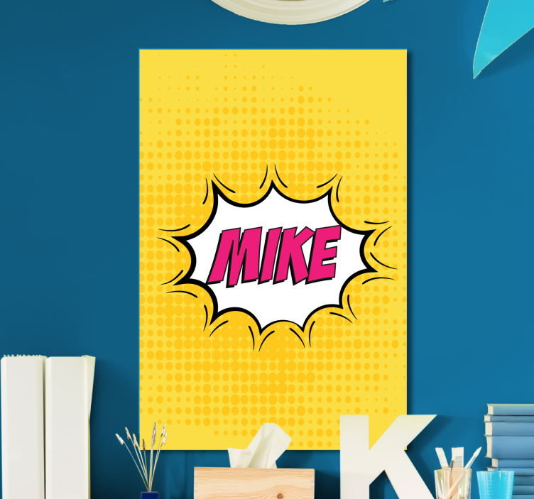 comic book name personalised canvas - TenStickers