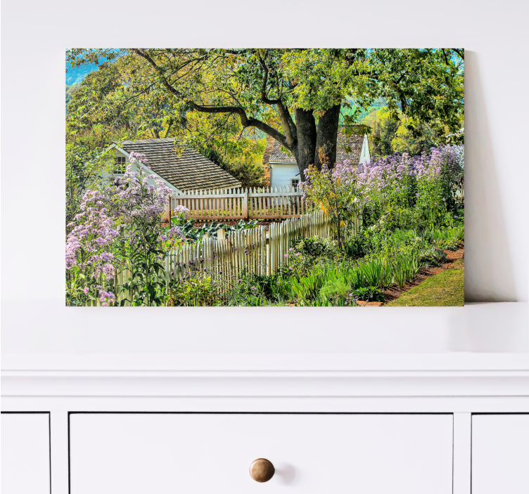 Cottagecore spring views landscape canvas - TenStickers