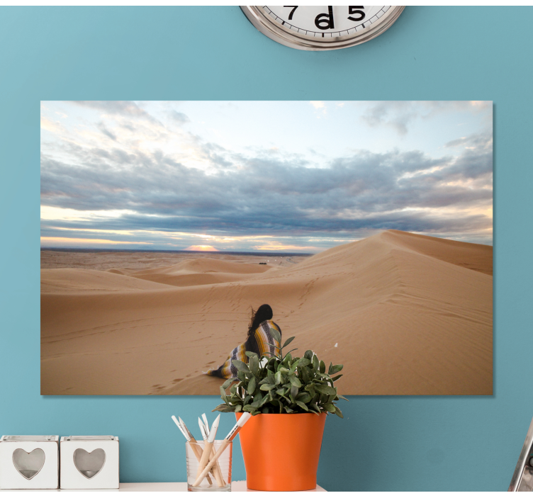 Desert Solitude landscape canvas - TenStickers