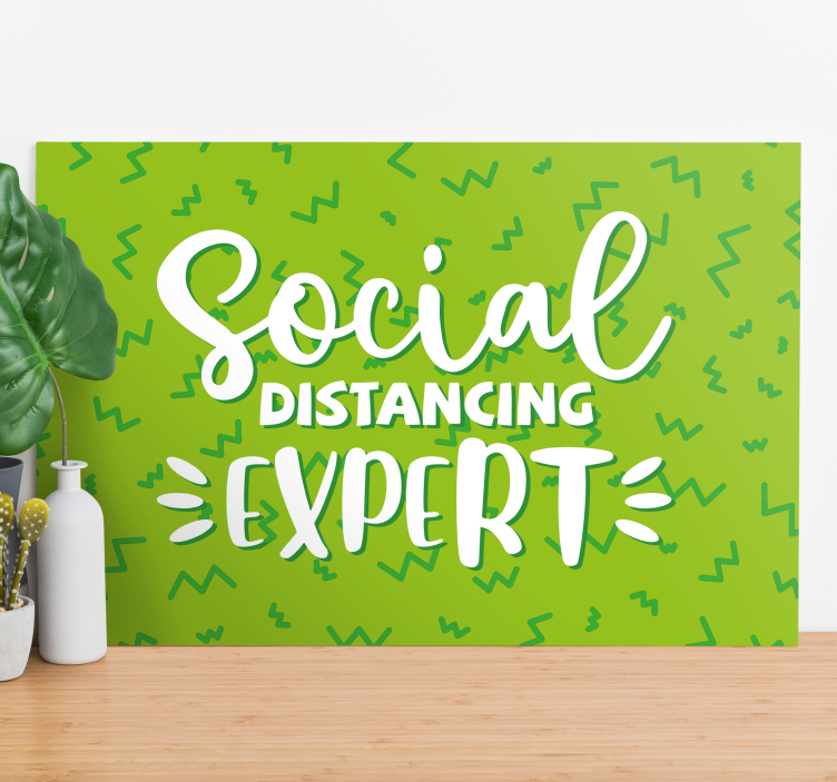Distancing Proclamation quote canvas - TenStickers