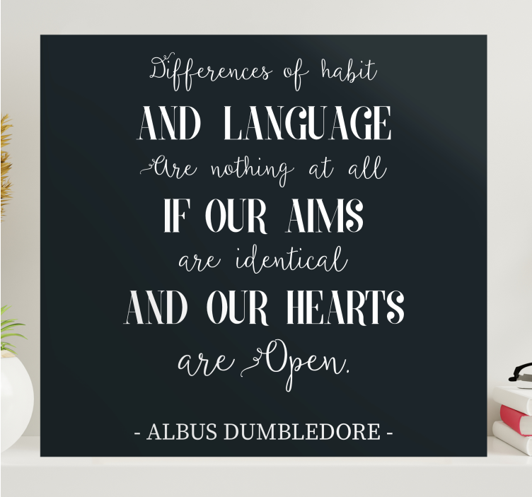 Dumbledore Love Quote quote canvas - TenStickers