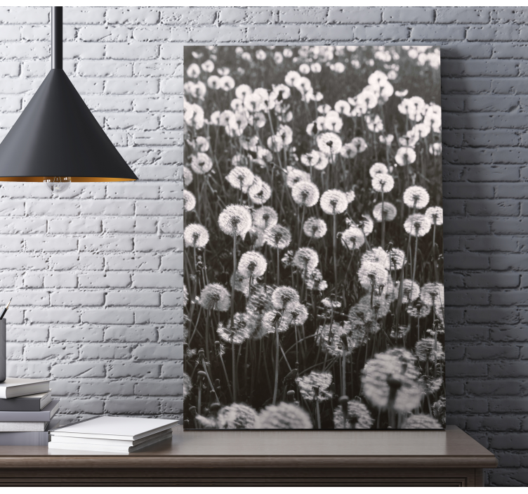 Flowers canvas delicate dandelion blooms - TenStickers