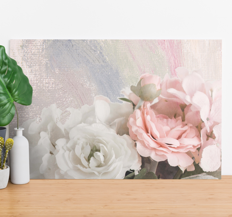 Flowers canvas floral blossom display - TenStickers