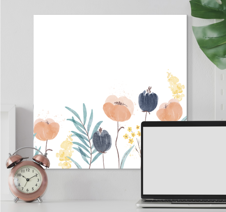 Flowers canvas floral buds display - TenStickers