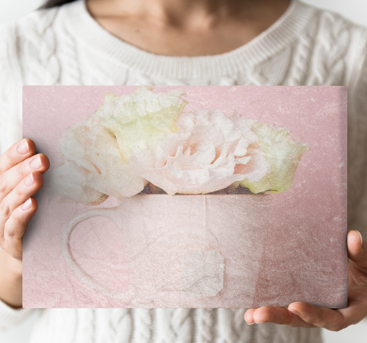 Flowers canvas soft bloom design - TenStickers