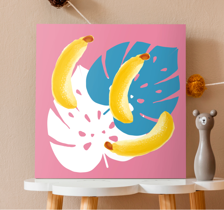 Fruit canvas wall art tropical banana display - TenStickers