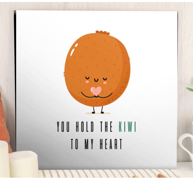 Funny quote with Kiwi quote canvas wall art - TenStickers