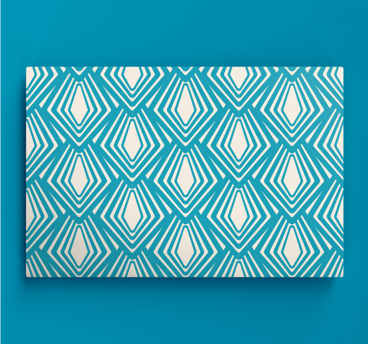 Geometric canvas geometric diamond pattern - TenStickers