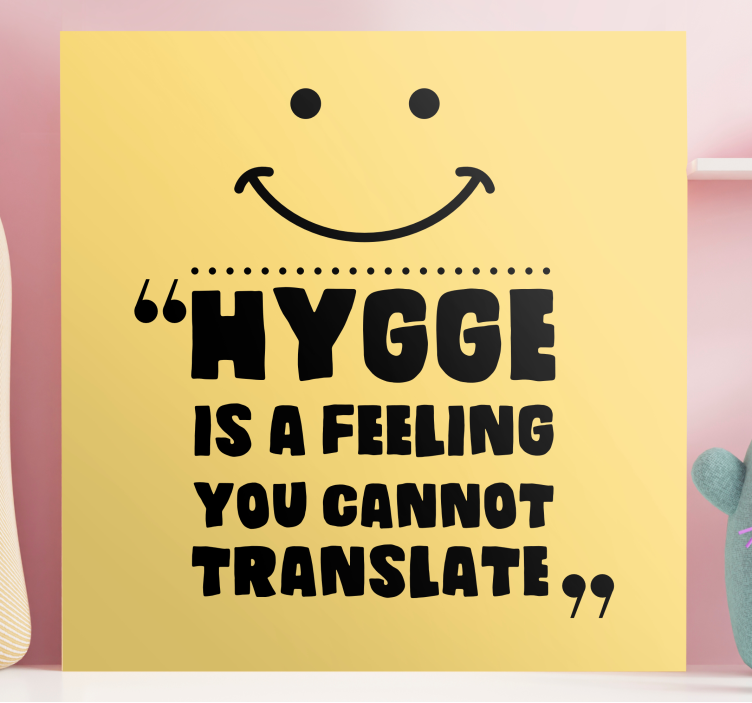 "Hygge" cannot be translated quote canvas - TenStickers