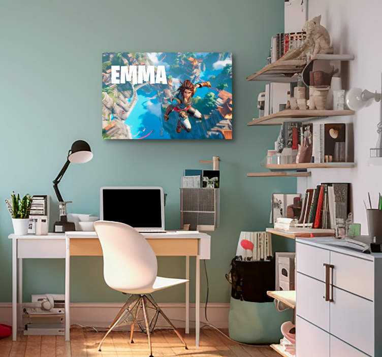 jump into the void framed gaming wall art - TenStickers