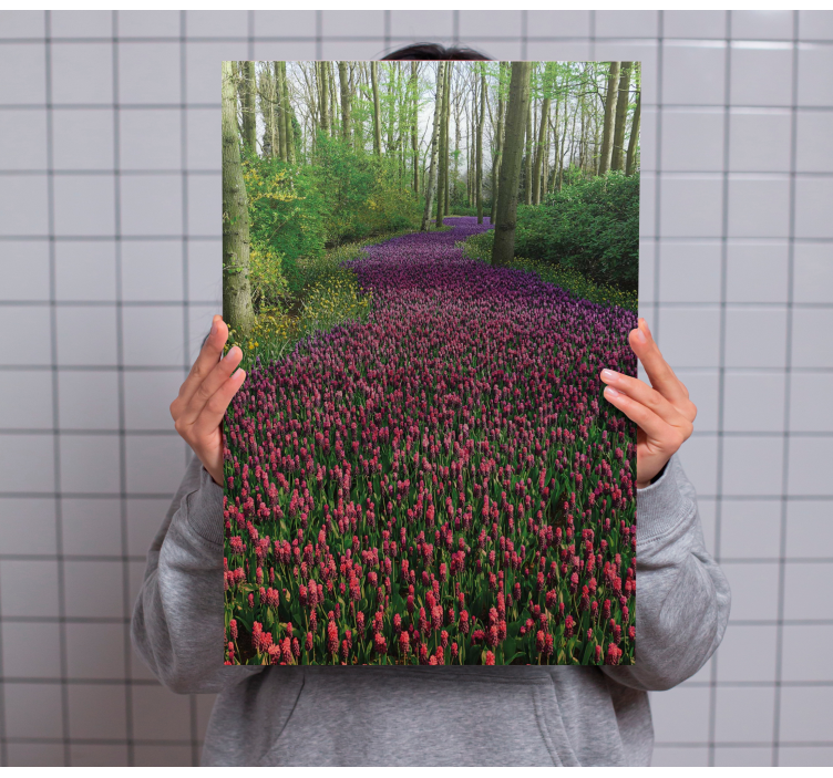 Landscape in spring season flower canvas - TenStickers