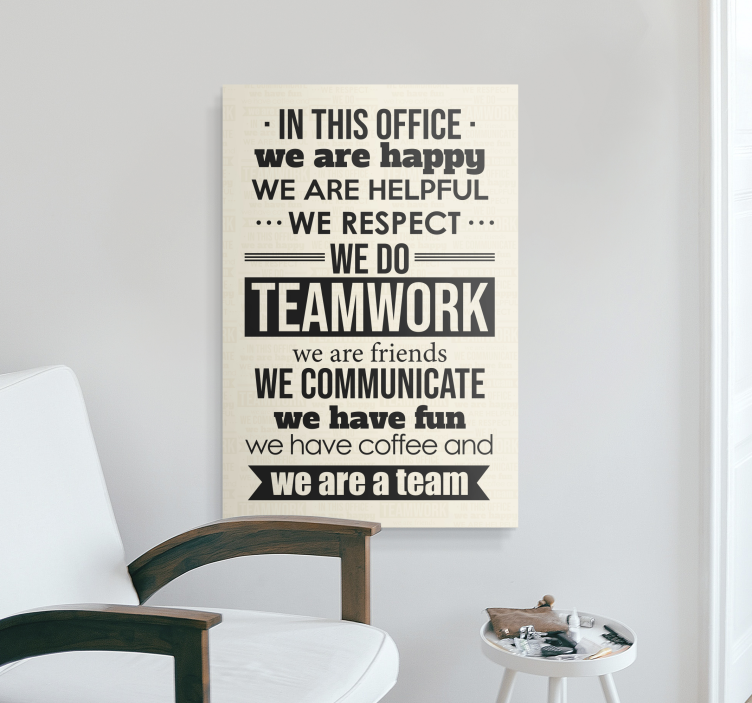 Job Quotes motivational canvas - TenStickers
