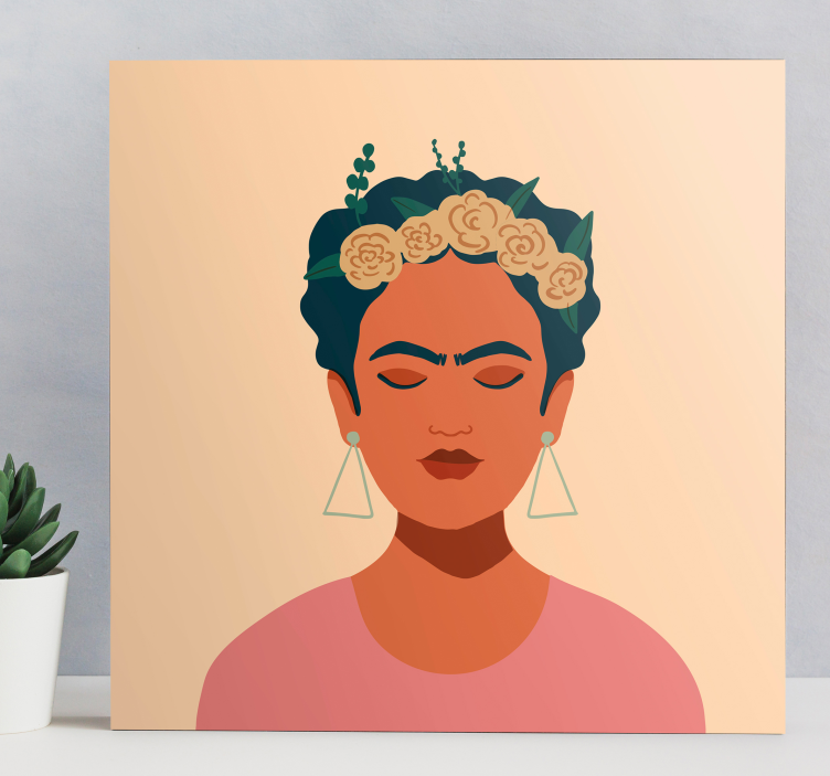 Frida Khalo character canvas prints - TenStickers