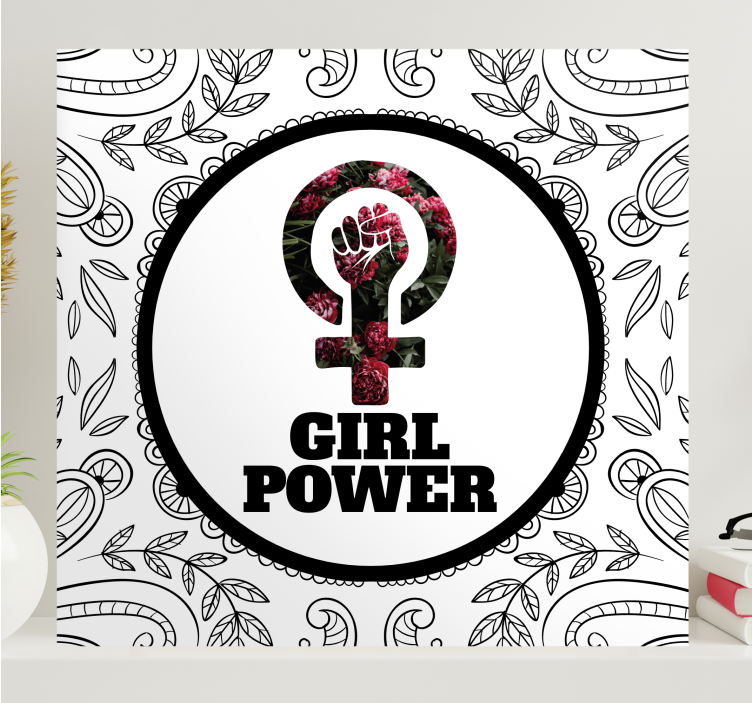 Quote canvas empowering women symbol - TenStickers