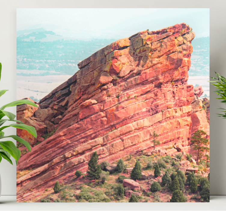 Rock formation aesthetic landscape canvas - TenStickers