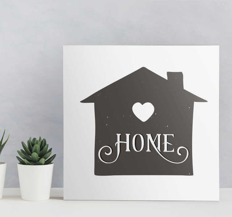 Rustic home canvas art print - TenStickers