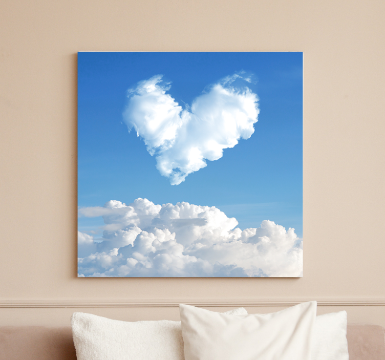 Sky Heart  Photography  landscape canvas - TenStickers