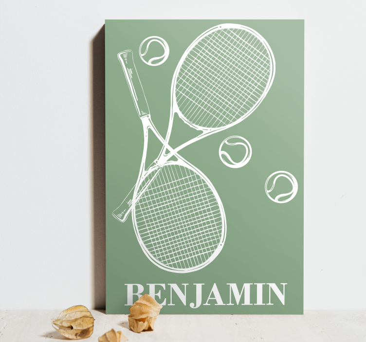 Personalised tennis canvas - TenStickers