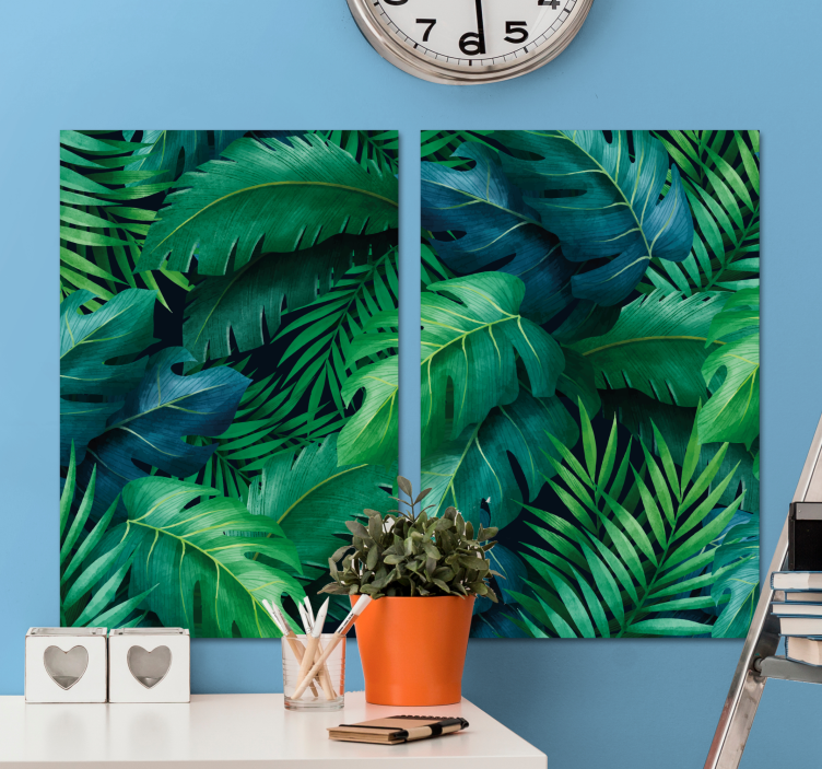 Tropical elegant foliage Plant canvas prints - TenStickers