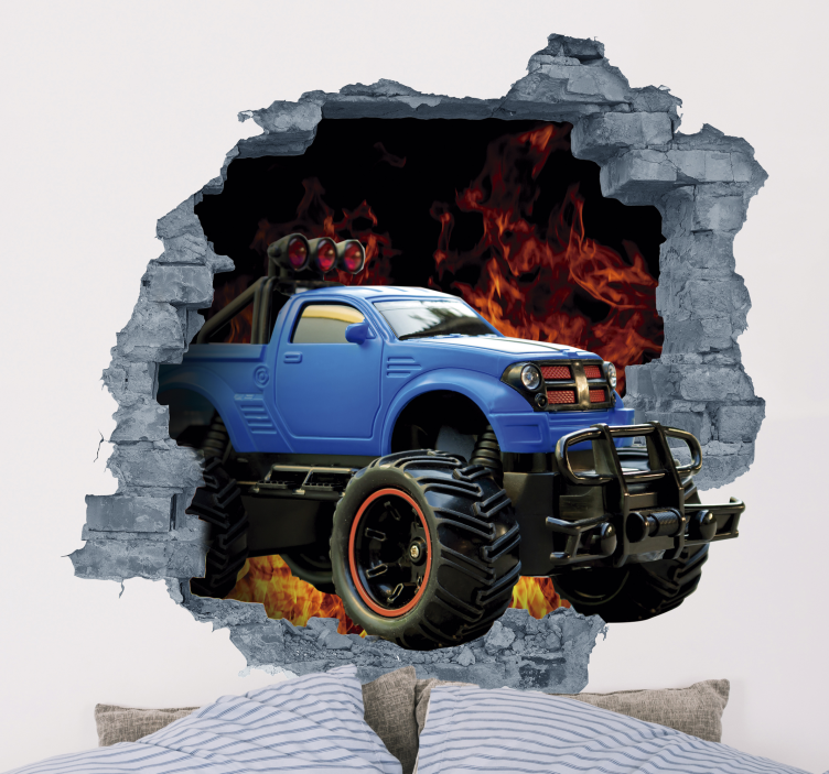 Cool 3d car sticker for you - TenStickers