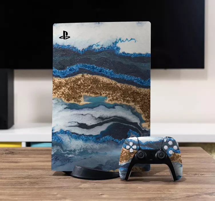 3D clouds and smoke  stone PS5 sticker - TenStickers