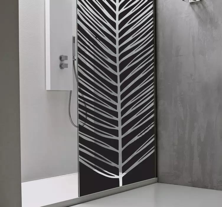 Tropical leaf window sticker - TenStickers