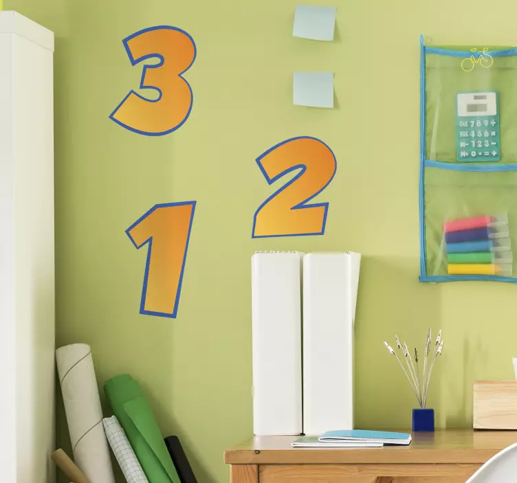 Motorbike Numbers Stickers - TenStickers