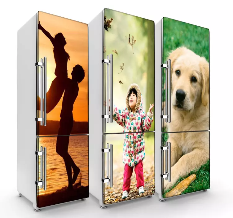 Personalise photo fridge sticker - TenStickers