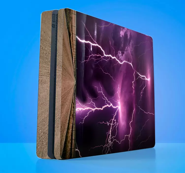Stormy lightening design ps4 skin - TenStickers